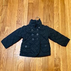 Baby GAP Girls Coat Coral Quilted Hooded Military Peplum Trench Jacket 0-6 £24.9 Baby GAP Girls Coat Coral Quilted Hooded Military Peplum Trench Jacket 0-6 £24.9